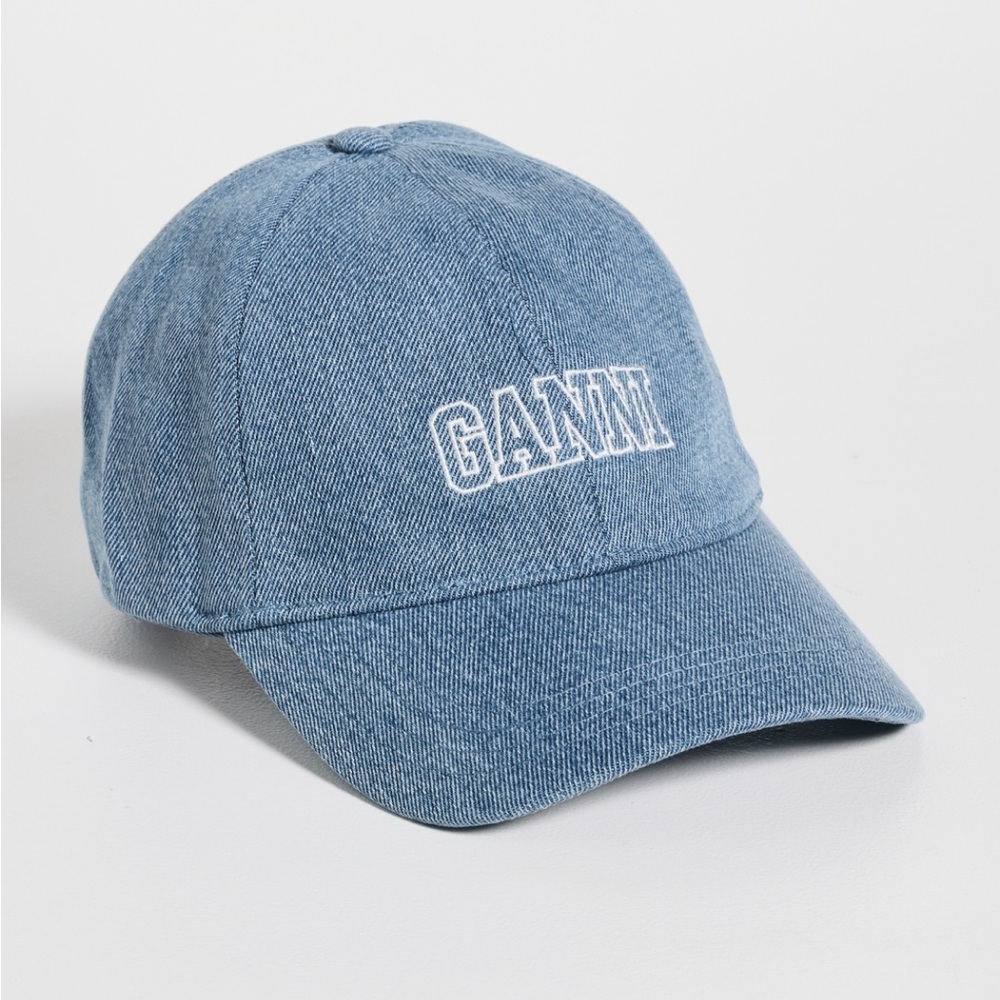 NWT Ganni Denim Cap  Hat | OS - Picture 4 of 8